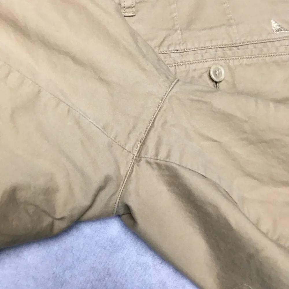 Untuckit Mens Tan Chino Shorts size 38 Flat Front Pockets Pima Cotton‎ Stretch